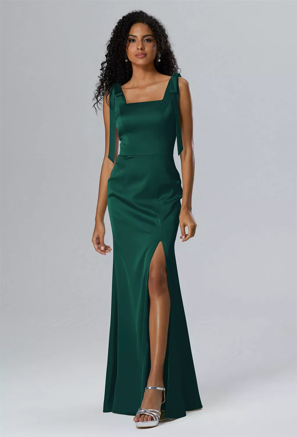 AW Natalie Hunter Green  Plus Size Wedding Guest Dresses